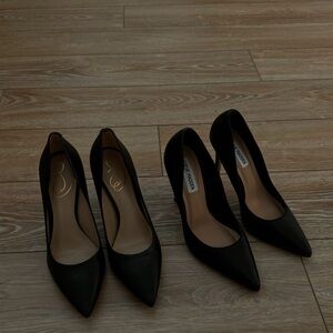 Brand new never wore Steve Madden size 6 is Elegant Black Women's Heels